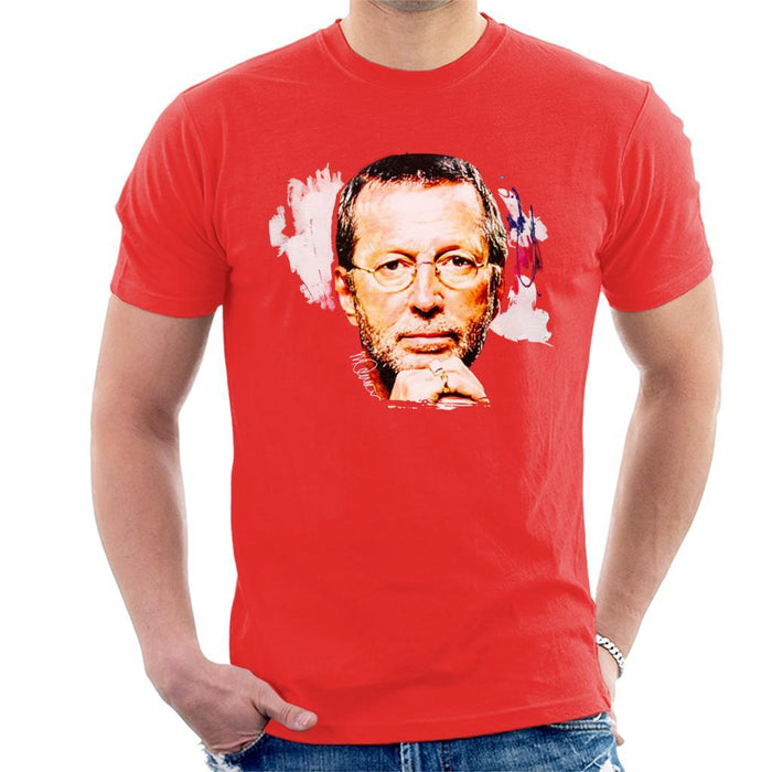 Sidney Maurer Original Portrait Of Eric Clapton Mens T-Shirt - Mens T-Shirt