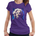 Sidney Maurer Original Portrait Of Marilyn Monroe Short Curls Womens T-Shirt - Small / Purple - Womens T-Shirt