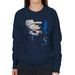 Sidney Maurer Original Portrait Of Marilyn Monroe Pose Womens Sweatshirt - Small / Navy Blue - Womens Sweatshirt
