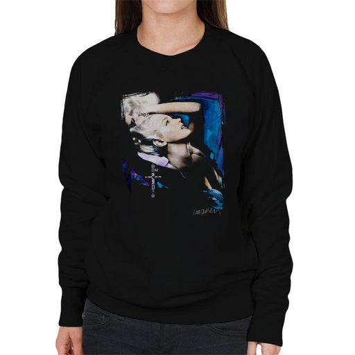 Sidney Maurer Original Portrait Of Marilyn Monroe Pose Womens Sweatshirt - Womens Sweatshirt