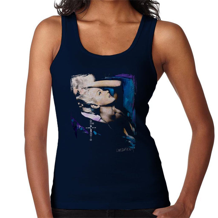Sidney Maurer Original Portrait Of Marilyn Monroe Pose Womens Vest - Small / Navy Blue - Womens Vest