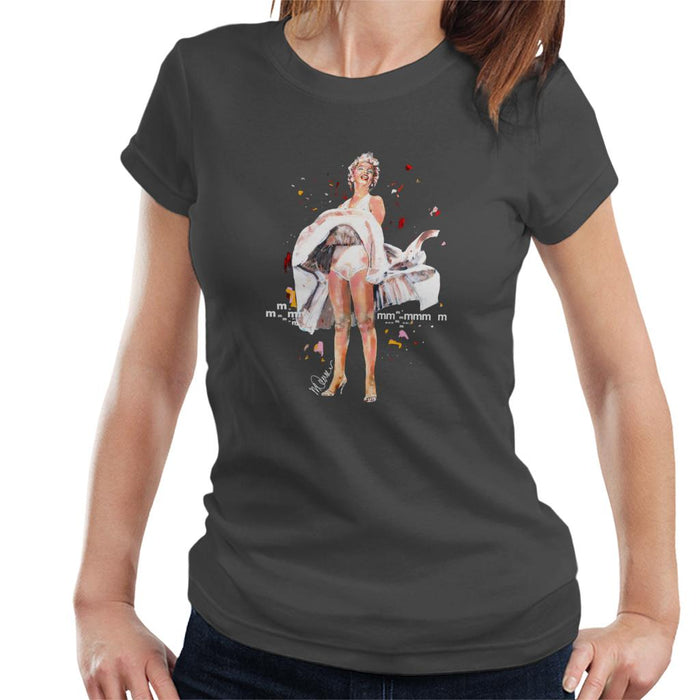 Sidney Maurer Original Portrait Of Marilyn Monroe Skirt Blowing Women's T-Shirt
