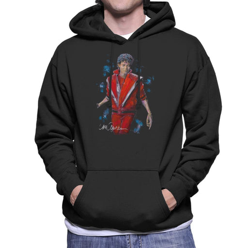 Sidney Maurer Original Portrait Of Michael Jackson Thriller Mens Hooded Sweatshirt - Mens Hooded Sweatshirt