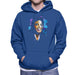 Sidney Maurer Original Portrait Of Michael Jackson Smile Mens Hooded Sweatshirt - Small / Royal Blue - Mens Hooded Sweatshirt