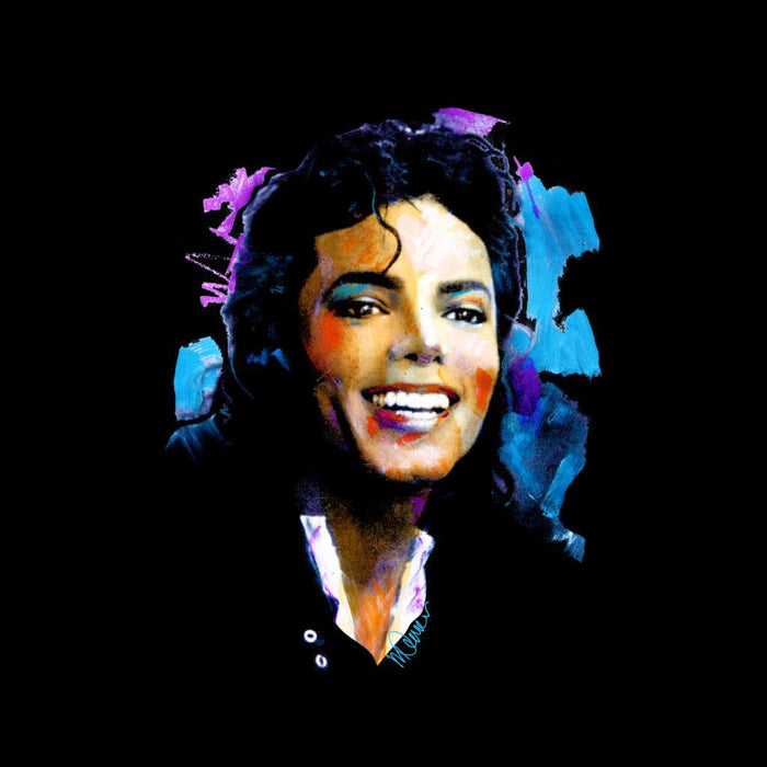 Sidney Maurer Original Portrait Of Michael Jackson Smile Kids Varsity Jacket - Kids Boys Varsity Jacket