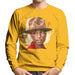 Sidney Maurer Original Portrait Of Pharrel Williams Hat Mens Sweatshirt - Small / Gold - Mens Sweatshirt
