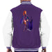 Sidney Maurer Original Portrait Of Rihanna Long Boots Mens Varsity Jacket - Small / Purple/White - Mens Varsity Jacket