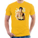 Sidney Maurer Original Portrait Of Sylvester Stallone Belt Mens T-Shirt - Small / Gold - Mens T-Shirt