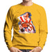 Sidney Maurer Original Portrait Of Sylvester Stallone Rocky IV Mens Sweatshirt - Small / Gold - Mens Sweatshirt
