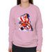 Sidney Maurer Original Portrait Of Sylvester Stallone Rocky IV Womens Sweatshirt - Small / Light Pink - Womens Sweatshirt