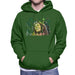Sidney Maurer Original Portrait Of Bob Marley Smile Mens Hooded Sweatshirt - Small / Bottle Green - Mens Hooded Sweatshirt