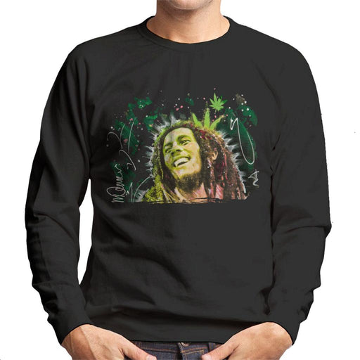 Sidney Maurer Original Portrait Of Bob Marley Smile Mens Sweatshirt - Mens Sweatshirt