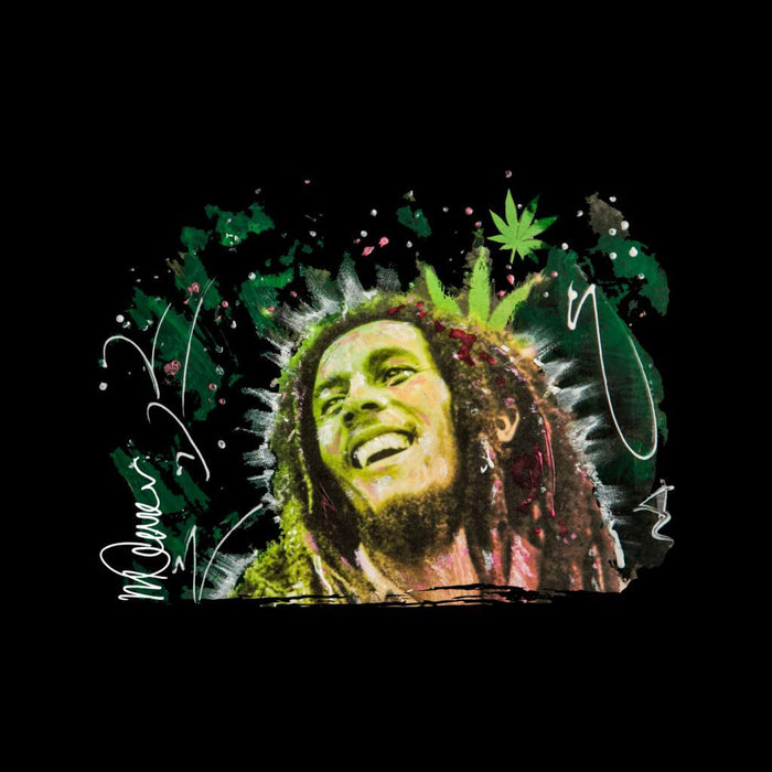 Sidney Maurer Original Portrait Of Bob Marley Smile Womens Sweatshirt - Womens Sweatshirt