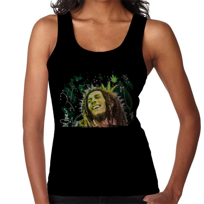 Sidney Maurer Original Portrait Of Bob Marley Smile Womens Vest - Womens Vest
