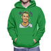Sidney Maurer Original Portrait Of Cristiano Ronaldo Closeup Mens Hooded Sweatshirt - Mens Hooded Sweatshirt