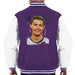 Sidney Maurer Original Portrait Of Cristiano Ronaldo Closeup Mens Varsity Jacket - Mens Varsity Jacket