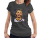 Sidney Maurer Original Portrait Of Cristiano Ronaldo Closeup Womens T-Shirt - Womens T-Shirt