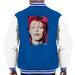 Sidney Maurer Original Portrait Of David Bowie Red Hair Mens Varsity Jacket - Small / Royal/White - Mens Varsity Jacket