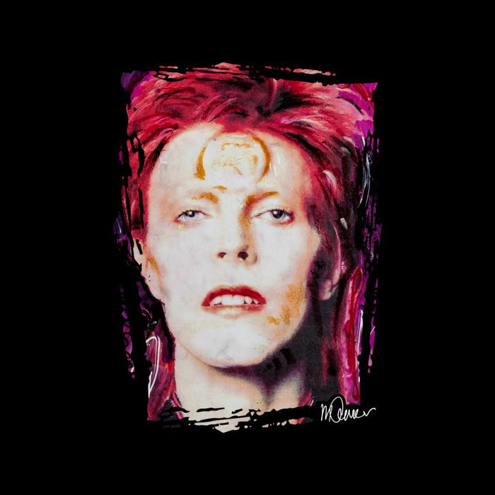 Sidney Maurer Original Portrait Of David Bowie Red Hair Mens Vest - Mens Vest