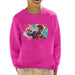 Sidney Maurer Original Portrait Of Neymar Barcelona Kids Sweatshirt - X-Small (3-4 yrs) / Hot Pink - Kids Boys Sweatshirt