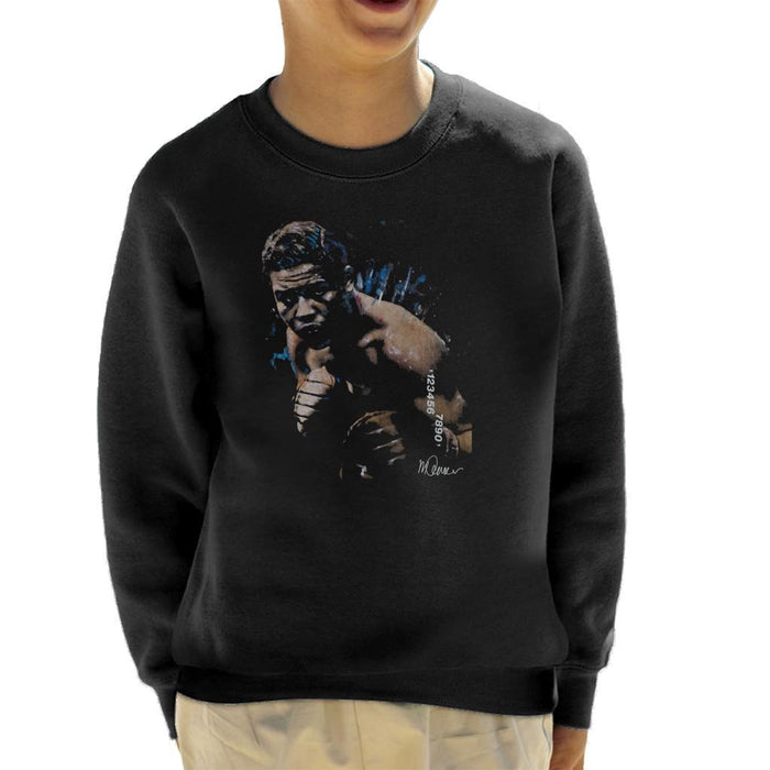 Sidney Maurer Original Portrait Of Joe Louis Kids Sweatshirt - Kids Boys Sweatshirt