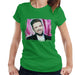 Sidney Maurer Original Portrait Of Justin Timberlake Smile Womens T-Shirt - Womens T-Shirt