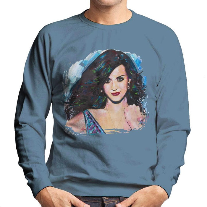 Sidney Maurer Original Portrait Of Katy Perry Long Hair Mens Sweatshirt - Mens Sweatshirt
