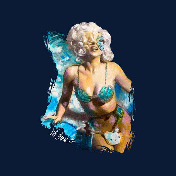Sidney Maurer Original Portrait Of Lady Gaga Sea Shell Bikini Womens T-Shirt - Womens T-Shirt