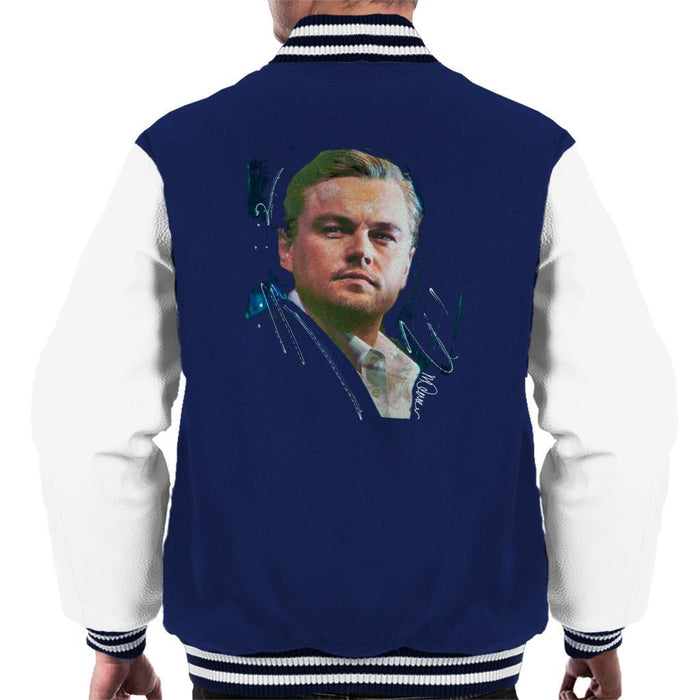 Sidney Maurer Original Portrait Of Leonardo DiCaprio Stare Mens Varsity Jacket - Mens Varsity Jacket