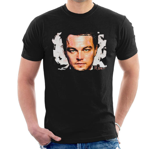 Sidney Maurer Original Portrait Of Leonardo DiCaprio Closeup Mens T-Shirt - Mens T-Shirt