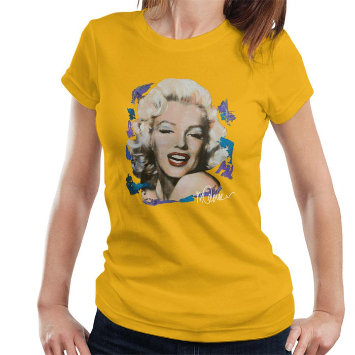 Sidney Maurer Original Portrait Of Marilyn Monroe Red Lips Women's T-Shirt