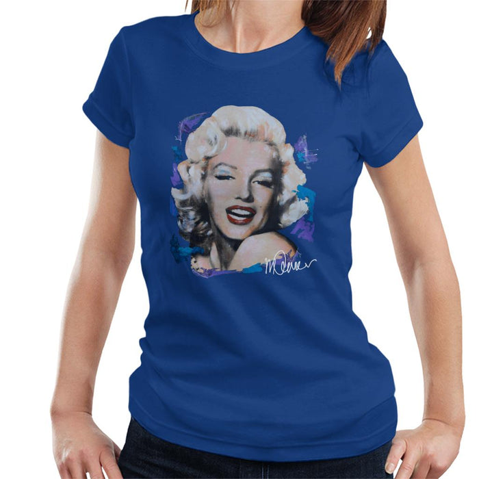 Sidney Maurer Original Portrait Of Marilyn Monroe Red Lips Women's T-Shirt