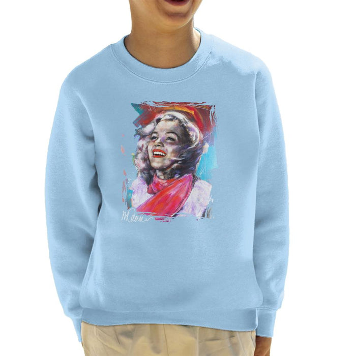 Sidney Maurer Original Portrait Of Marilyn Monroe Scarf Kid's Sweatshirt