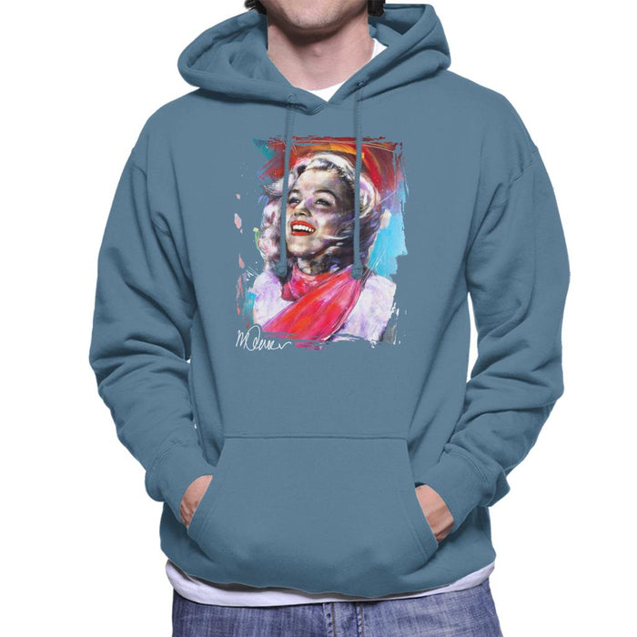 Sidney Maurer Original Portrait Of Marilyn Monroe Scarf Men's Hooded Sweatshirt