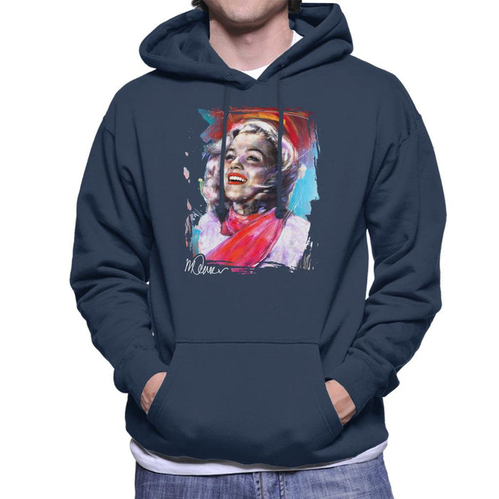 Sidney Maurer Original Portrait Of Marilyn Monroe Scarf Men's Hooded Sweatshirt