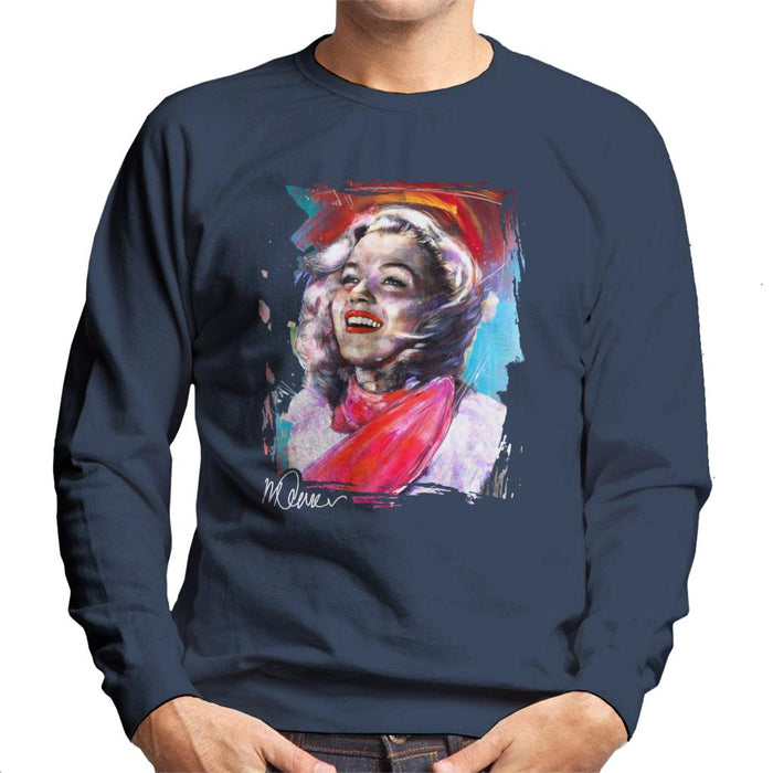 Sidney Maurer Original Portrait Of Marilyn Monroe Scarf Men's Sweatshirt