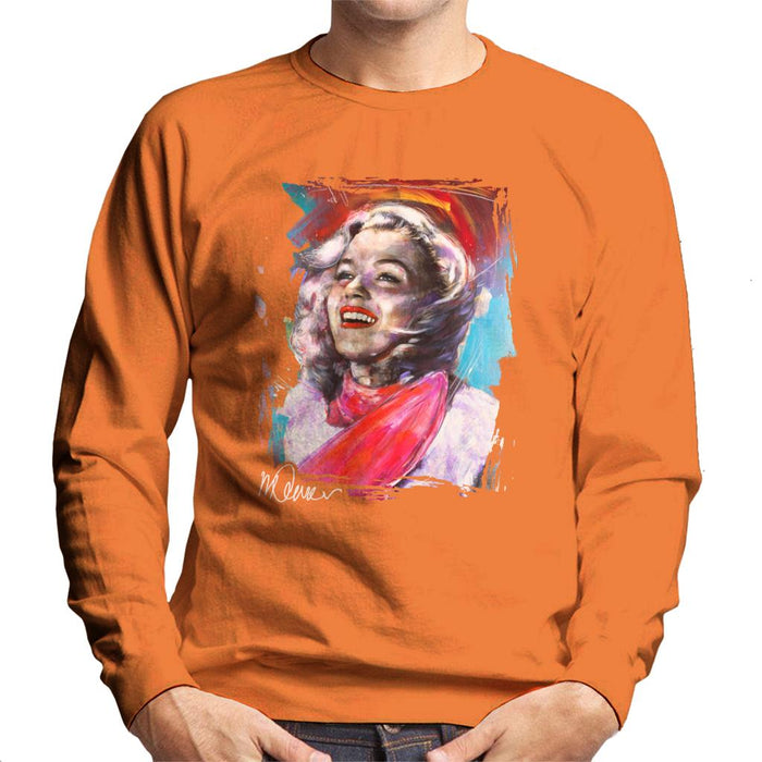 Sidney Maurer Original Portrait Of Marilyn Monroe Scarf Men's Sweatshirt