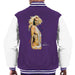 Sidney Maurer Original Portrait Of Britney Spears Necklaces Mens Varsity Jacket - Small / Purple/White - Mens Varsity Jacket