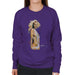 Sidney Maurer Original Portrait Of Britney Spears Necklaces Womens Sweatshirt - Small / Purple - Womens Sweatshirt