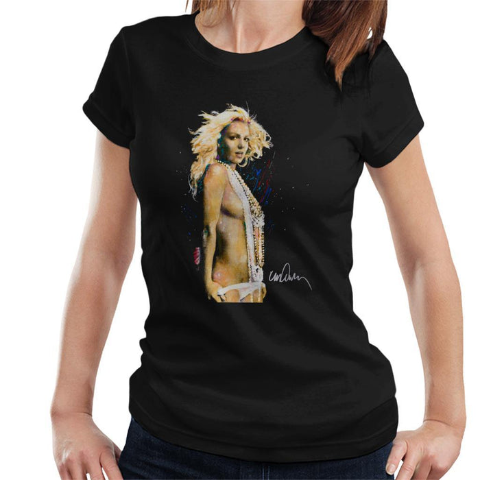 Sidney Maurer Original Portrait Of Britney Spears Necklaces Womens T-Shirt - Womens T-Shirt