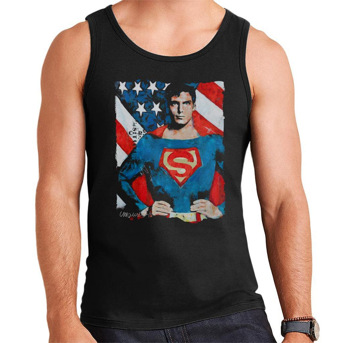 Sidney Maurer Original Portrait Of Superman Christopher Reeve Mens Vest - Mens Vest