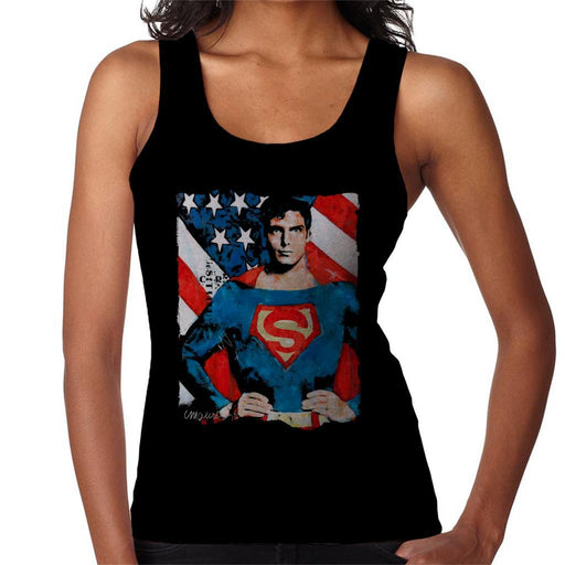 Sidney Maurer Original Portrait Of Superman Christopher Reeve Womens Vest - Womens Vest