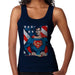 Sidney Maurer Original Portrait Of Superman Christopher Reeve Womens Vest - Small / Navy Blue - Womens Vest