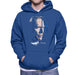 Sidney Maurer Original Portrait Of Clint Eastwood Mens Hooded Sweatshirt - Small / Royal Blue - Mens Hooded Sweatshirt