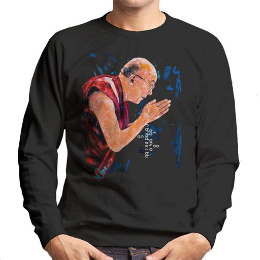Sidney Maurer Original Portrait Of The Dalai Lama Mens Sweatshirt - Mens Sweatshirt