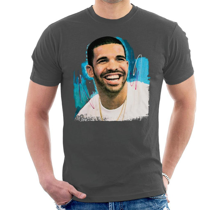 Sidney Maurer Original Portrait Of Drake Smiling Mens T-Shirt - Mens T-Shirt