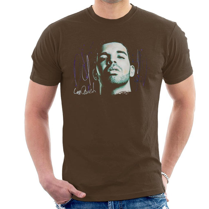 Sidney Maurer Original Portrait Of Drake OVOXO Mens T-Shirt - Mens T-Shirt