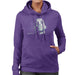 Sidney Maurer Original Portrait Of Drake OVOXO Womens Hooded Sweatshirt - Small / Purple - Womens Hooded Sweatshirt