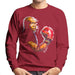 Sidney Maurer Original Portrait Of George Foreman Mens Sweatshirt - Small / Cherry Red - Mens Sweatshirt