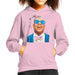Sidney Maurer Original Portrait Of Jay Z Blue Tux Kids Hooded Sweatshirt - X-Small (3-4 yrs) / Light Pink - Kids Boys Hooded Sweatshirt